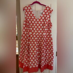 Sandra Darren Polka Dot Dress size 18
